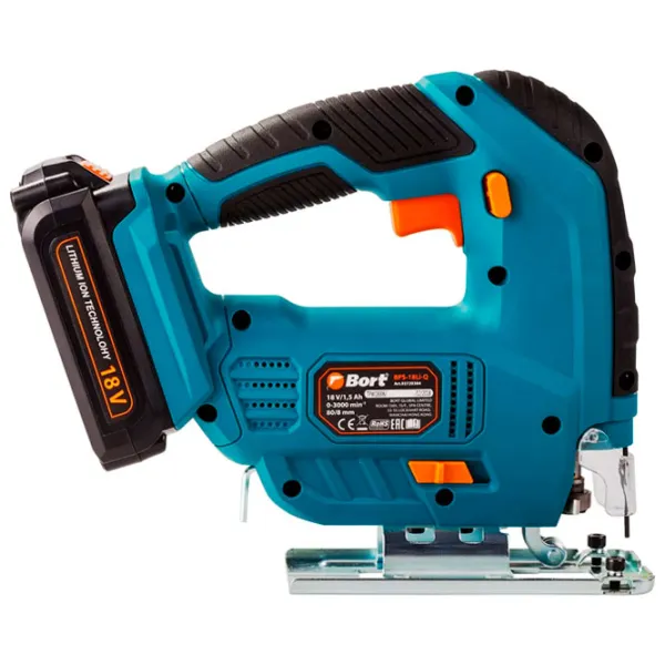 Fierăstrău pentru decupat Bort BPS-18Li-Q 20 mm/ Blue photo 3