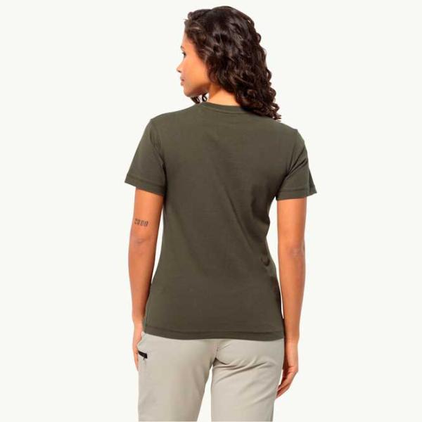 Tricou pentru femei Jack Wolfskin Essential T W Bumbac/ Alb antic photo 3 Tricou pentru femei Jack Wolfskin Essential T W Bumbac/ Alb antic photo 3
