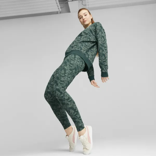 Тайтсы для женщин Puma Ess+ Floral Vibes Aop S/ Зелёный photo 4 Тайтсы для женщин Puma Ess+ Floral Vibes Aop S/ Зелёный photo 4