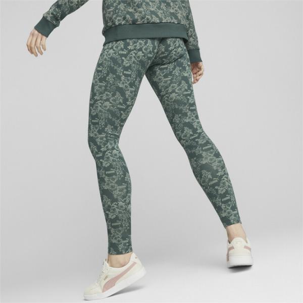 Тайтсы для женщин Puma Ess+ Floral Vibes Aop M/ Зелёный photo 2 Тайтсы для женщин Puma Ess+ Floral Vibes Aop M/ Зелёный photo 2