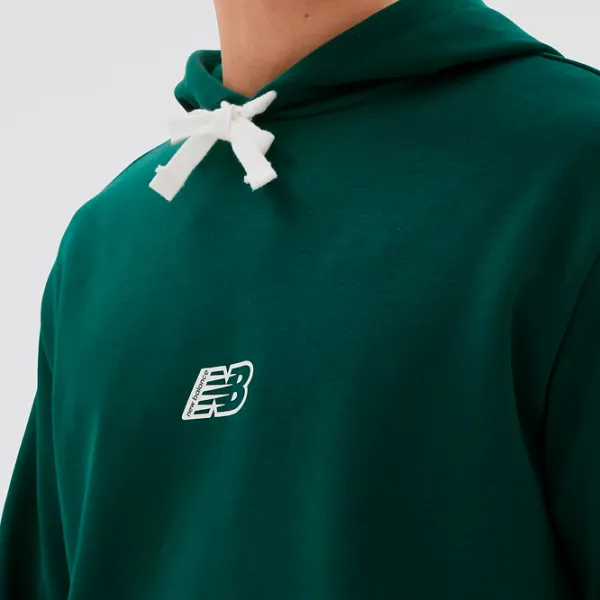 Hanorac pentru bărbați New Balance Hoodie Essentials Fleece Drept/ Green photo 4 Hanorac pentru bărbați New Balance Hoodie Essentials Fleece Drept/ Green photo 4