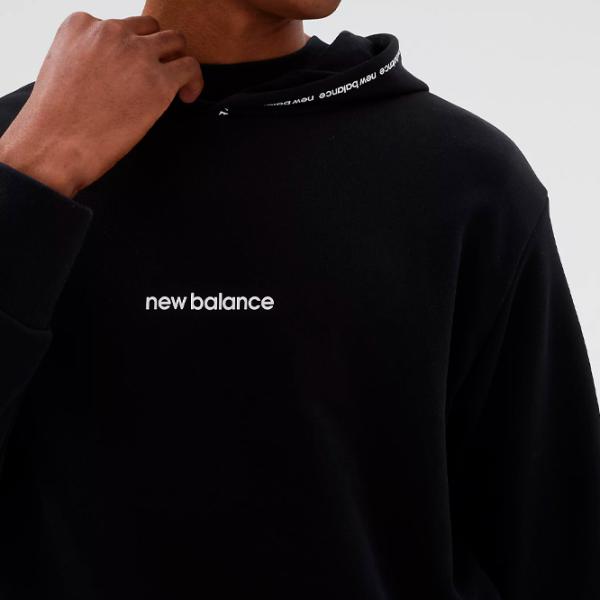 Толстовка для мужчин New Balance Hoodie Essentials Fleece Прямой/ Черный photo 5 Толстовка для мужчин New Balance Hoodie Essentials Fleece Прямой/ Черный photo 5