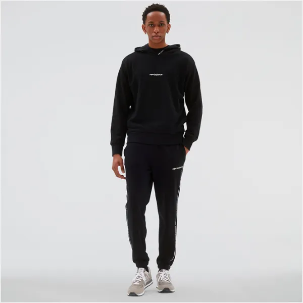 Толстовка для мужчин New Balance Hoodie Essentials Fleece Прямой/ Черный photo 6 Толстовка для мужчин New Balance Hoodie Essentials Fleece Прямой/ Черный photo 6