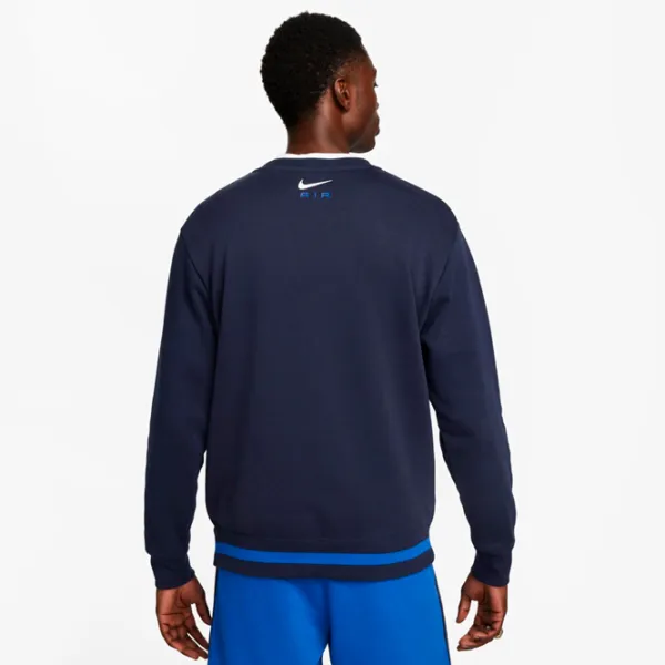 Hanorac pentru bărbați Nike M Nsw Sw Air Crew Flc Bb Drept/ Blue photo 2