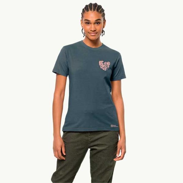 Tricou pentru femei Jack Wolfskin Nature T W Bumbac/ Blue photo 2