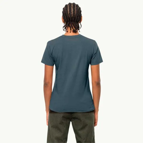 Tricou pentru femei Jack Wolfskin Nature T W Bumbac/ Blue photo 3