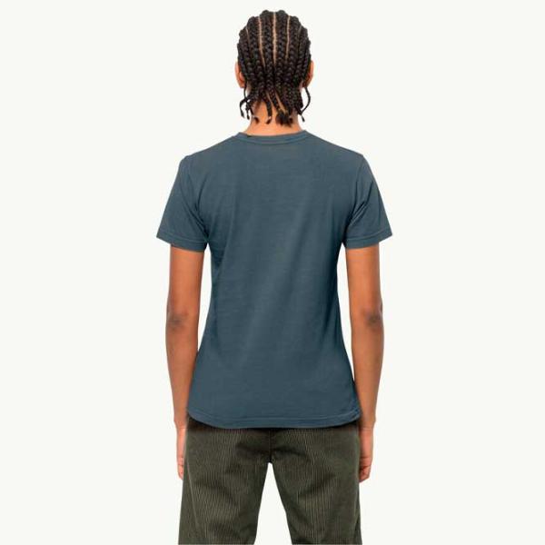 Tricou pentru femei Jack Wolfskin Nature T W Bumbac/ Blue photo 3