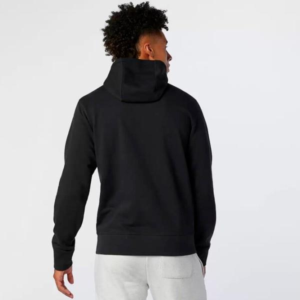 Hanorac pentru bărbați New Balance Essentials Stacked Full Zip Hoodie Drept/ Black photo 3 Hanorac pentru bărbați New Balance Essentials Stacked Full Zip Hoodie Drept/ Black photo 3