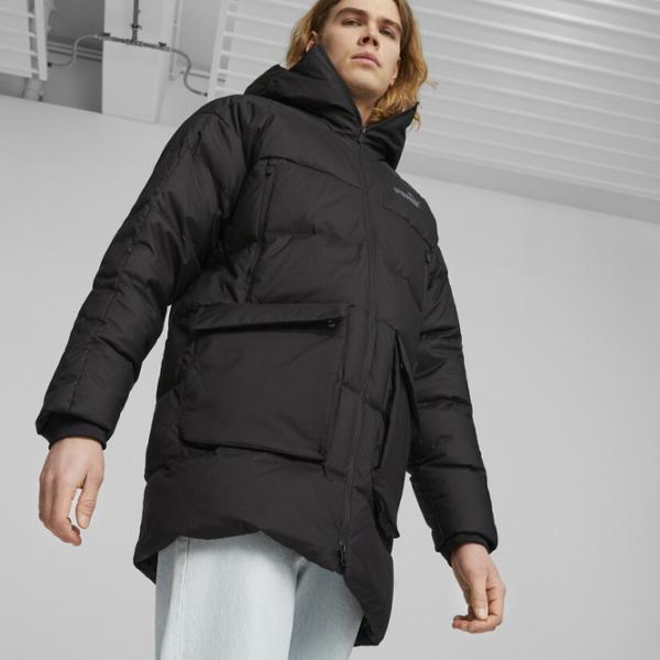 Scurtă pentru bărbați Puma Protective Hooded Down Coat Iarnă/ Black photo 3