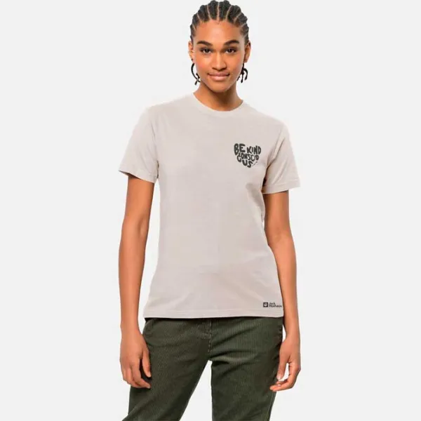 Tricou pentru femei Jack Wolfskin Nature T W Bumbac/ White photo 2