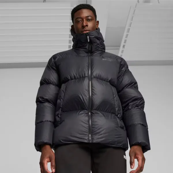 Scurtă pentru bărbați Puma Hooded Ultra Down Puffer Demisezon/ Black photo 3