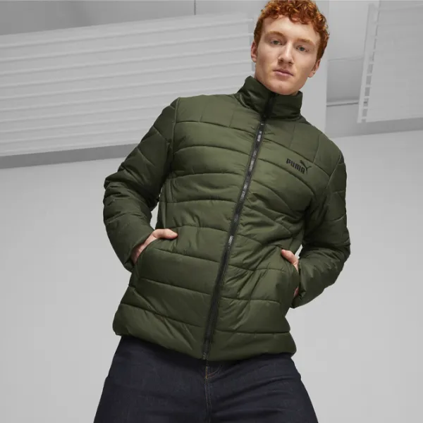 Scurtă pentru bărbați Puma Ess+ Padded Demisezon/ Green photo 3