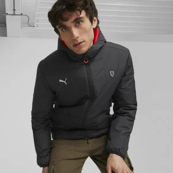 Scurtă pentru bărbați Puma Ferrari Style Reversible Padded Demisezon/ Black photo 3