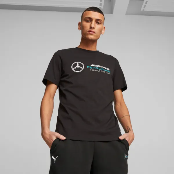 Футболка для мужчин Puma Mapf1 Ess Logo Tee 100% хлопок/ Черный photo 3