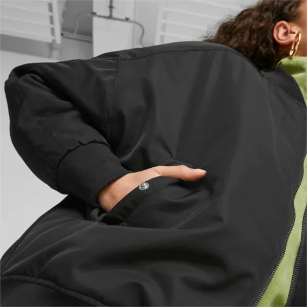 Куртка для женщин Puma T7 Shiny Bomber Jacket S/ Черный photo 5 Куртка для женщин Puma T7 Shiny Bomber Jacket S/ Черный photo 5