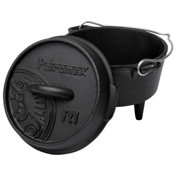 Котел Petromax Dutch Oven ft1 1л / Чугун / Черный photo 2