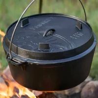 Ceaun pentru grătar Petromax Dutch Oven FT12 10.8l / Fontă / Black photo 3