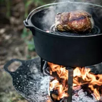Ceaun pentru grătar Petromax Dutch Oven FT12 10.8l / Fontă / Black photo 4