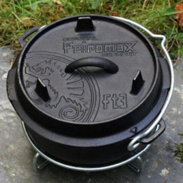 Ceaun pentru grătar Petromax Dutch Oven ft 3 1.8l / Fontă / Black photo 5