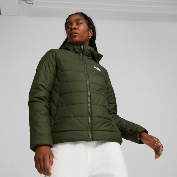 Scurtă pentru femei Puma Ess Hooded Padded Jacket S/ Green photo 3