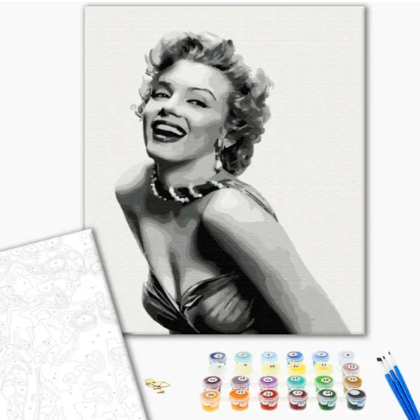 Картина по номерам BrushMe Незабываемая Монро 50 x 40 см/ Вертикальная photo 2