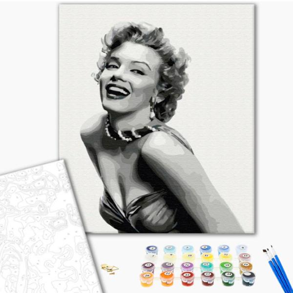 Картина по номерам BrushMe Незабываемая Монро 50 x 40 см/ Вертикальная photo 2