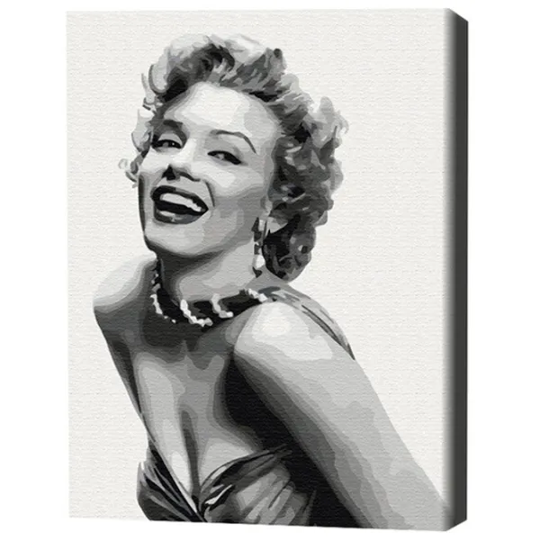 Картина по номерам BrushMe Незабываемая Монро 50 x 40 см/ Вертикальная photo 3