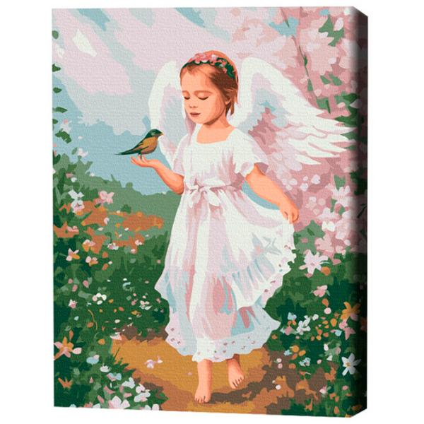 Картина по номерам BrushMe Маленький ангел с птичкой 50 x 40 см/ Вертикальная photo 3 Картина по номерам BrushMe Маленький ангел с птичкой 50 x 40 см/ Вертикальная photo 3