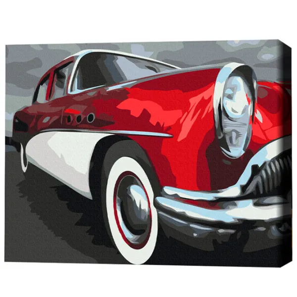 Pictură pe numere BrushMe Viteză retro 50 x 40 cm/ Orizontală photo 3