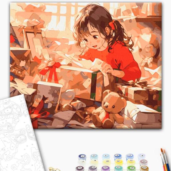 Картина по номерам BrushMe Подарки на Рождество 50 x 40 см/ Горизонтальная photo 2