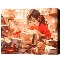 Картина по номерам BrushMe Подарки на Рождество 50 x 40 см/ Горизонтальная photo 3