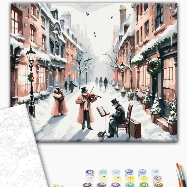 Картина по номерам BrushMe Рождественская мелодия 50 x 40 см/ Горизонтальная photo 2 Картина по номерам BrushMe Рождественская мелодия 50 x 40 см/ Горизонтальная photo 2