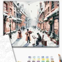 Картина по номерам BrushMe Рождественская мелодия 50 x 40 см/ Горизонтальная photo 2