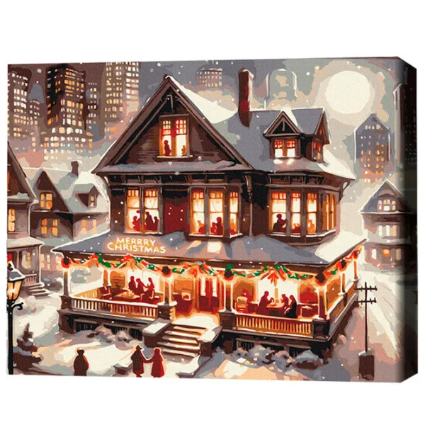 Картина по номерам BrushMe Вечеринка в новогоднюю ночь 50 x 40 см/ Горизонтальная photo 3