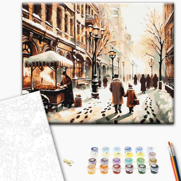 Картина по номерам BrushMe Зимний город 50 x 40 см/ Горизонтальная photo 2 Картина по номерам BrushMe Зимний город 50 x 40 см/ Горизонтальная photo 2