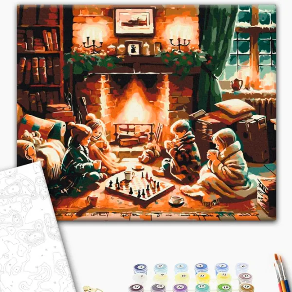 Картина по номерам BrushMe Когда за окном вьюга 50 x 40 см/ Горизонтальная photo 2 Картина по номерам BrushMe Когда за окном вьюга 50 x 40 см/ Горизонтальная photo 2