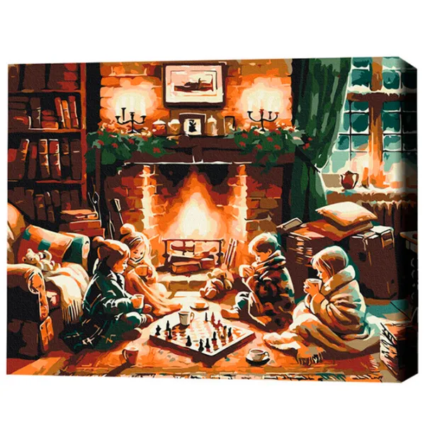 Картина по номерам BrushMe Когда за окном вьюга 50 x 40 см/ Горизонтальная photo 3 Картина по номерам BrushMe Когда за окном вьюга 50 x 40 см/ Горизонтальная photo 3