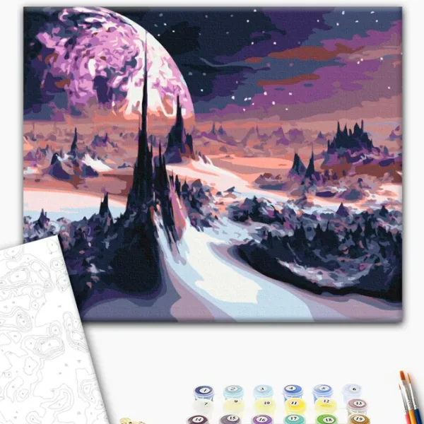 Картина по номерам BrushMe Космические пейзажи 50 x 40 см/ Горизонтальная photo 2