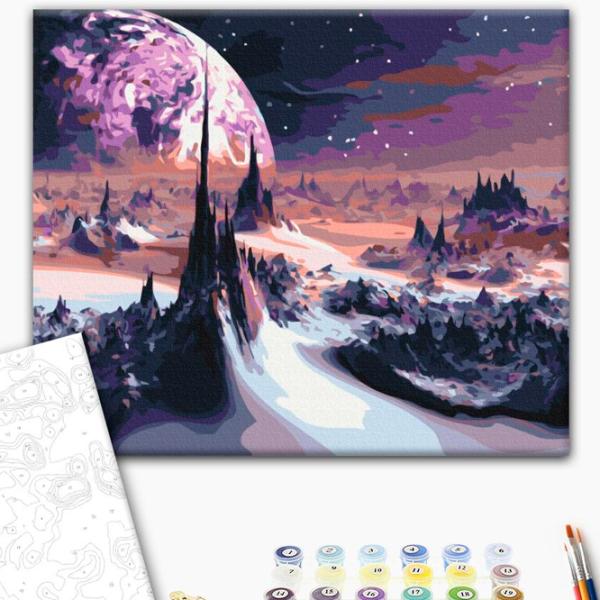 Картина по номерам BrushMe Космические пейзажи 50 x 40 см/ Горизонтальная photo 2