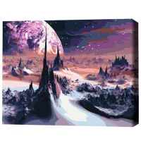 Картина по номерам BrushMe Космические пейзажи 50 x 40 см/ Горизонтальная photo 3