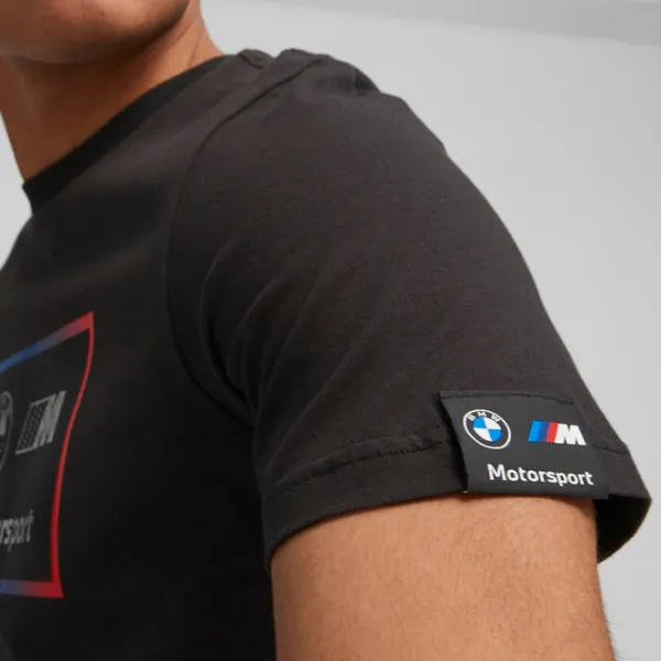 Футболка для мужчин Puma Bmw Mms Logo Tee + 100% хлопок/ Черный photo 4