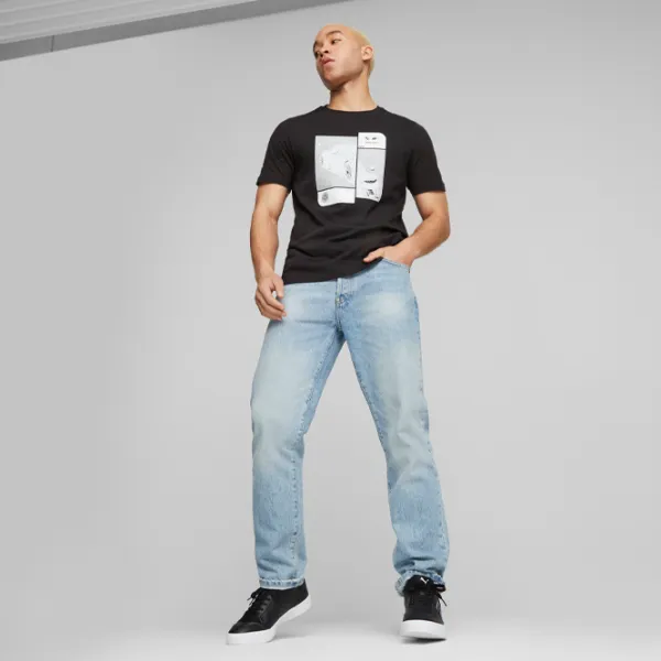 Футболка для мужчин Puma Bmw Mms Ess Car Graphic Tee 100% хлопок/ Черный photo 5