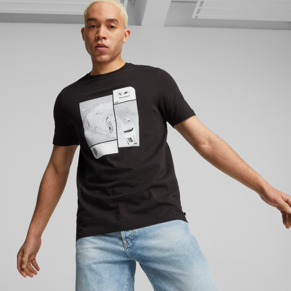 Tricou pentru bărbați Puma Bmw Mms Ess Car Graphic Tee 100% bumbac/ Black photo 3