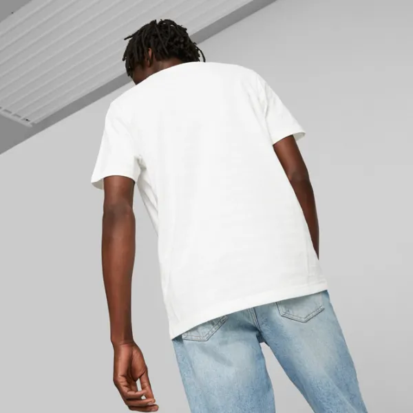 Tricou pentru bărbați Puma Bmw Mms Jacquard Tee 72% bumbac, 28% poliester/ White photo 4