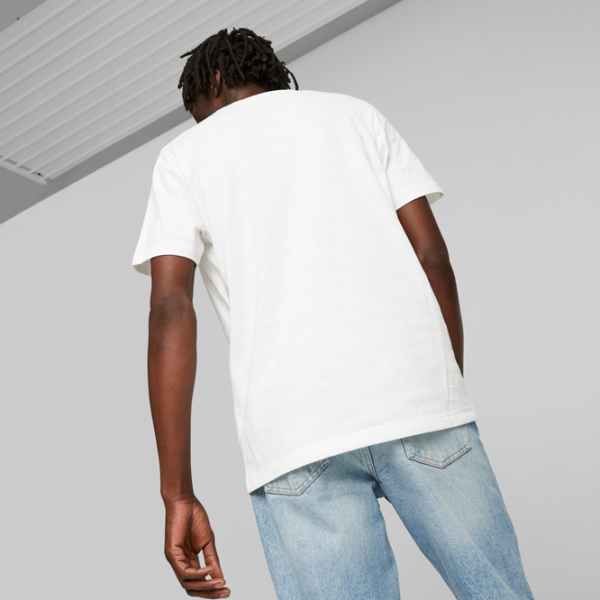 Футболка для мужчин Puma Bmw Mms Jacquard Tee 72% хлопок, 28% полиэстер/ Белый photo 4