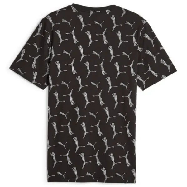 Tricou pentru bărbați Puma Ess+ Logo Lab Holiday Aop Tee 100% bumbac/ White photo 2