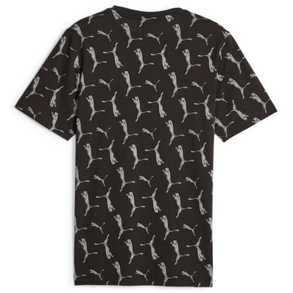 Tricou pentru bărbați Puma Ess+ Logo Lab Holiday Aop Tee 100% bumbac/ White photo 2