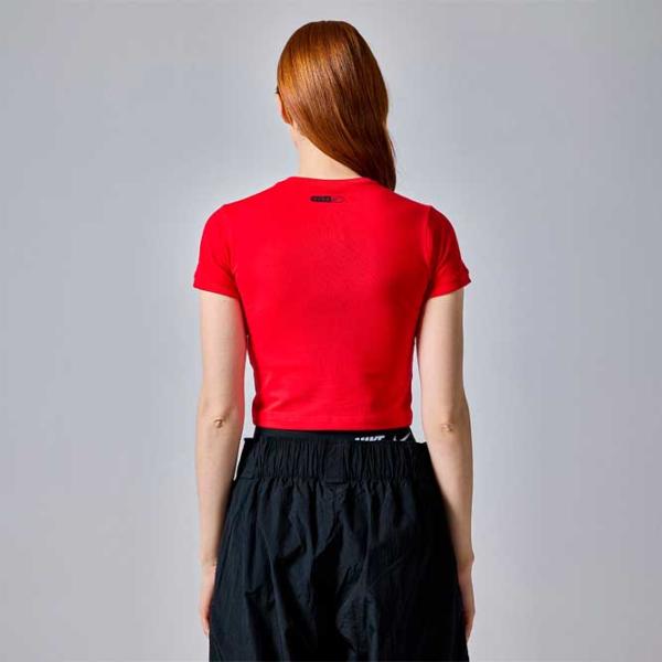 Tricou pentru femei Nike W Nsw Tee Bby Sw 6% spandex/ Red photo 3 Tricou pentru femei Nike W Nsw Tee Bby Sw 6% spandex/ Red photo 3