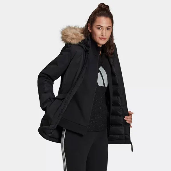 Scurtă pentru femei Adidas W Hooded Parka M/ Black photo 2