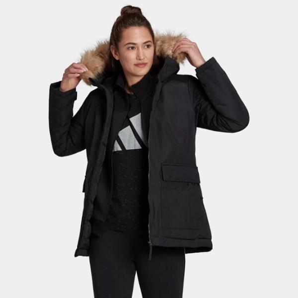 Куртка для женщин Adidas W Hooded Parka XL/ Черный photo 2 Куртка для женщин Adidas W Hooded Parka XL/ Черный photo 2